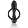 BLACKSILVER - MASAJEADOR ANAL CONTROL REMOTO SILICONA RECARGABLE NEGRO