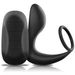 BLACKSILVER - REMOTE CONTROL ANAL MASSAGER RECHARGEABLE SILICONE BLACK