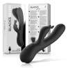 BLACKSILVER - JAMIE RECHARGEABLE SILICONE RABBIT STIMULATOR BLACK