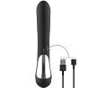 BLACKSILVER - JAMIE RECHARGEABLE SILICONE RABBIT STIMULATOR BLACK