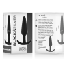 BLACKSILVER - HANSEL SILICONE ANAL PLUG WITH SMALL HANDLE
