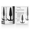BLACKSILVER - KAEL SILICONE ANAL PLUG WITH MEDIUM HANDLE