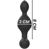 BLACKSILVER - TUCKER SMALL SILICONE ANAL PLUG REMOTE CONTROL