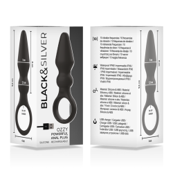 BLACKSILVER - OZZY POWERFUL SILICONE ANAL PLUG