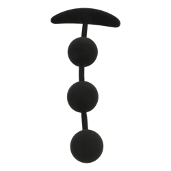 BLACKSILVER - HARRY ANAL ROSARY 3 SILICONE SPHERES 14 CM