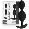 BLACKSILVER - ORSON PLUG SILICONE 2 ANAL WAVES 9 CM