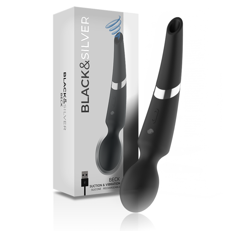 BLACKSILVER - BECK WAND AND SUCTION CUP 2 IN 1 SILICONE