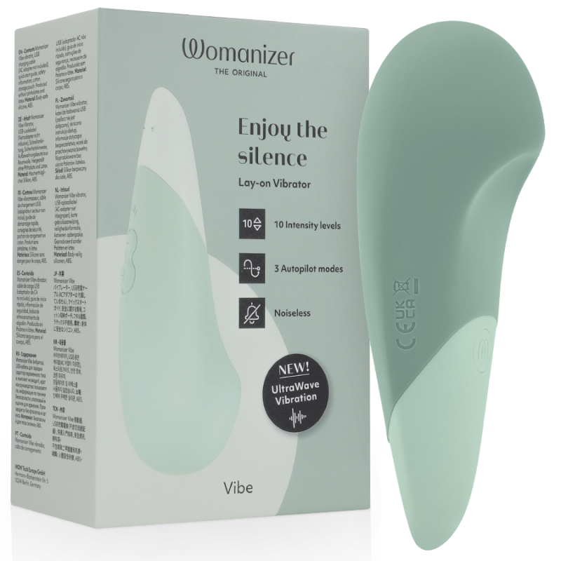 WOMANIZER - VIBE VIBRADOR LAY-ON SILENCIOSO VERDE CLARO