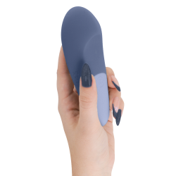 WOMANIZER - VIBE LAY-ON SILENT VIBRATOR DARK BLUE