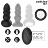 ADDICTED TOYS - PLUG ANAL VIBRADOR THRUSTING Y LUZ LED CONTROL REMOTO