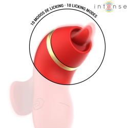 INTENSE - PATTY STIMULATOR WITH 4 HEADS, SUCTION, TAPPING, TICKLING AND LICKING