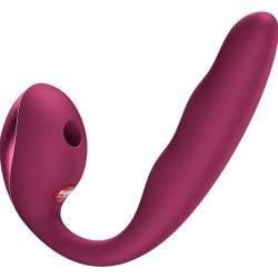 FUN FACTORY - ALLEGRO DOBLE VIBRADOR INSERTABLE AIR PULSE BURDEOS
