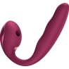 FUN FACTORY - ALLEGRO DOBLE VIBRADOR INSERTABLE AIR PULSE BURDEOS