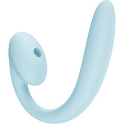 FUN FACTORY - CRESCENDO INSERTABLE DOUBLE AIR PULSE VIBRATOR ICE BLUE
