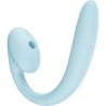 FUN FACTORY - CRESCENDO INSERTABLE DOUBLE AIR PULSE VIBRATOR ICE BLUE