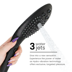 WOMANIZER - WAVE CLITORAL STIMULATING SHOWER HEAD BLACK