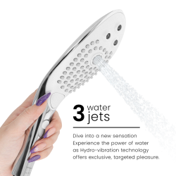 WOMANIZER - WAVE CLITORAL STIMULATING SHOWER HEAD CHROME