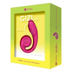 SNAIL VIBE - GIZI LITE DUAL G-SPOT  CLITORAL PINK VIBRATOR
