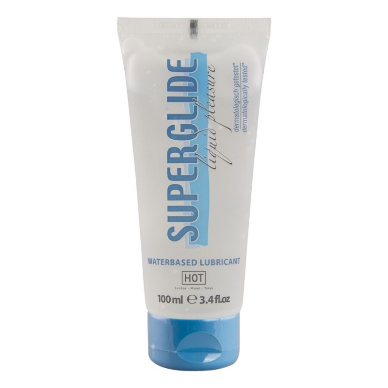 HOT - SUPERGLIDE LIQUID PLEASURE WATERBASED LUBRICANT 100 ML