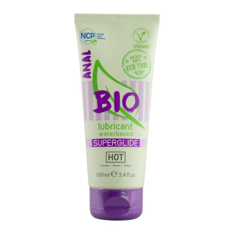 HOT - BIO LUBRICANT LUBRICANTE BIO BASE AGUA SUPERGLIDE ANAL 100 ML