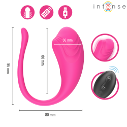 INTENSE - OLIVIA PINK VIBRATING EGG WITH REMOTE CONTROL