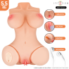 INTENSE DEEP TOUCH - VERO TORSO VAGINA WITH SUCTION, HEAT, VIBRATION AND VOICE EFFECTS WITH REMOTE CONTROL 5.5 KG