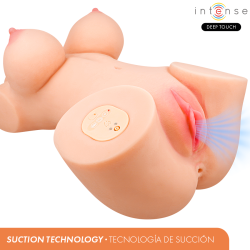 INTENSE DEEP TOUCH - VERO TORSO VAGINA CON EFECTO SUCCIÓN, CALOR, VIBRACIÓN Y VOZ CON CONTROL REMOTO 5.5 KG