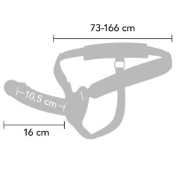 HIDDEN DESIRE - INFERNO STRAP-ON FUNDA PARA PENE 16 CM