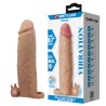PRETTY LOVE - XERXES PENIS SLEEVE WITH CLITORAL STIMULATOR AND VIBRATION