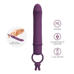 PRETTY LOVE - CORA VIBRATOR PENIS FORM WITH RESISTANCE RING