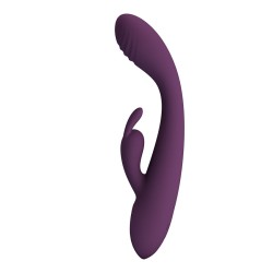 PRETTY LOVE - EMMA VIBRADOR CON ESTIMULADOR RABBIT MORADO