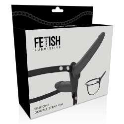 FETISH SUBMISSIVE DOUBLE PENETRIX STRAP-ON BLACK UP