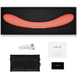 LELO - BOOMERANG DOUBLE ENDED VIBRATOR CORAL RED