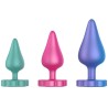 ROMP - LUSTER ANAL TRAINING KIT S/M/L WITH FLOWER-SHAPED BASE