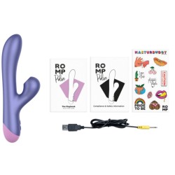 ROMP - PULSE RABBIT DUAL G-SPOT VIBRATOR ELECTRIC BLUE