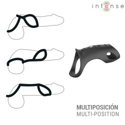 INTENSE - JEROME ADJUSTABLE VIBRATING PENIS RING MODEL 12