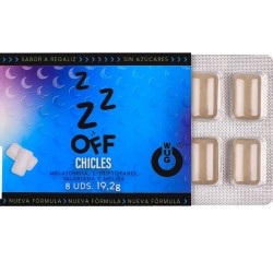 WUG OFF - FUNCTIONAL MELATONIN  VALERIAN LIQUORICE FLAVOUR GUM BLISTER 8 PCS