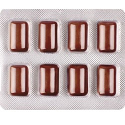 WUG POWER UP  FUNCTIONAL CAFFEINE  MATE COFFEE FLAVOUR GUM BLISTER 8 PCS