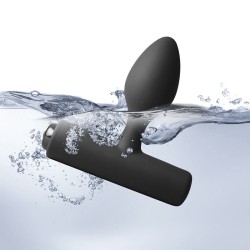 ROCKS-OFF - NOVA SOLARIS PLUG ANAL FINO RECARGABLE 16 FUNCIONES NEGRO