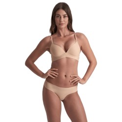 BYE-BRA - PACK 2 TANGAS INVISIBLES BEIGE Y NEGRO TALLA S
