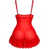 LIVCO CORSETTI FASHION - NUIT SET T-SHIRT + RED PANTY 2028 S/M