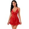 LIVCO CORSETTI FASHION - NUIT SET T-SHIRT + RED PANTY 2028 L/XL