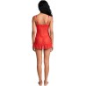 LIVCO CORSETTI FASHION - NUIT SET T-SHIRT + RED PANTY 2028 L/XL