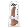 KING COCK - REALISTIC DILDO WITH BALLS 22.8 CM