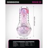 PDX ELITE - VIEWTUBE XXL LED TRANSPARENT STROKER 27.3 CM