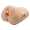 PDX PLUS - DOUBLE POUNDER VIBRATING SQUEEZE STROKER LIGHT 20.5 CM