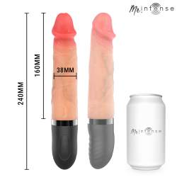 MR INTENSE - JEAN UPDOWN VIBRATOR SILICONE WITH HEAT EFFECT 24 CM -Ø- 3.8 CM