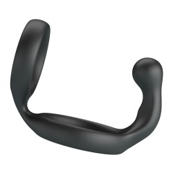 CRAZY BULL - FLORIAN DOUBLE COCK AND BALL RING BLACK