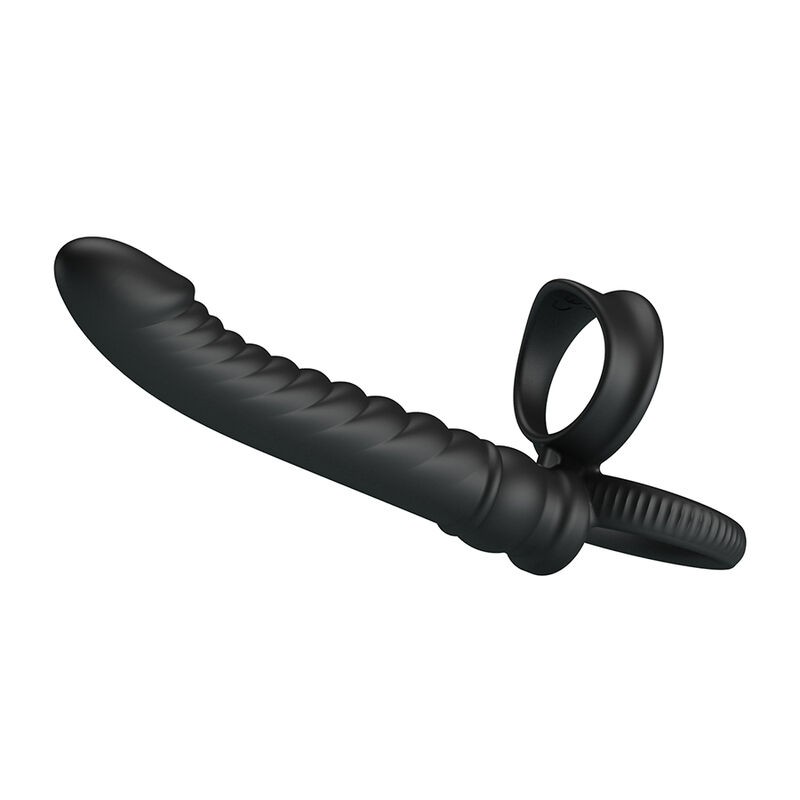 PRETTY LOVE - MERRITT ANAL VIBRATOR WITH RING AND VIBRATION BLACK
