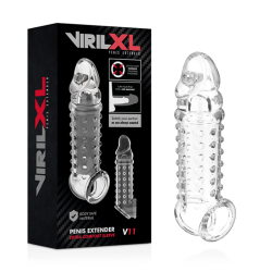 VIRILXL - EXTENSION Y FUNDA  DE PENE  V11 TRANSPARENTE